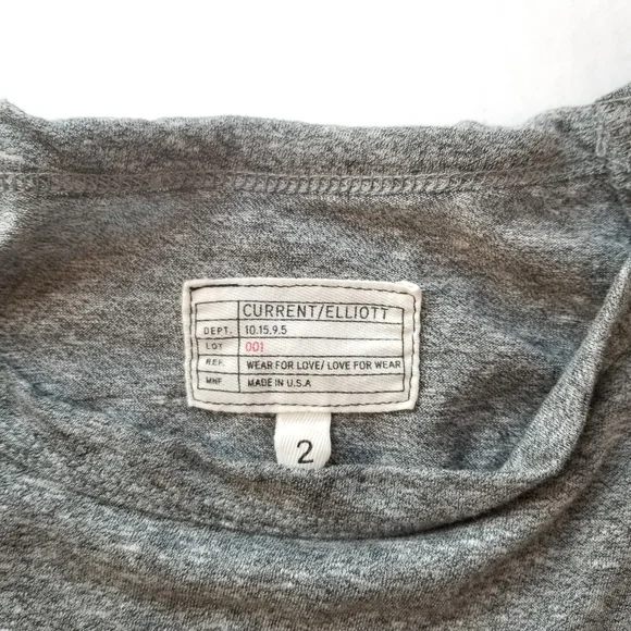 Current Elliott | The Double Ruffle Tee Medium - Picture 5 of 6